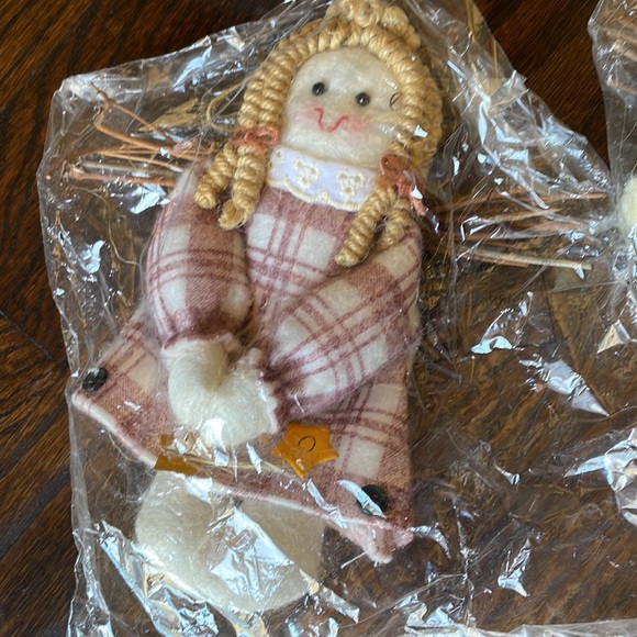 Set of 6 Large Woodland Farmhouse Rustic Christmas Ornaments. NEW. - Picture 2 of 16